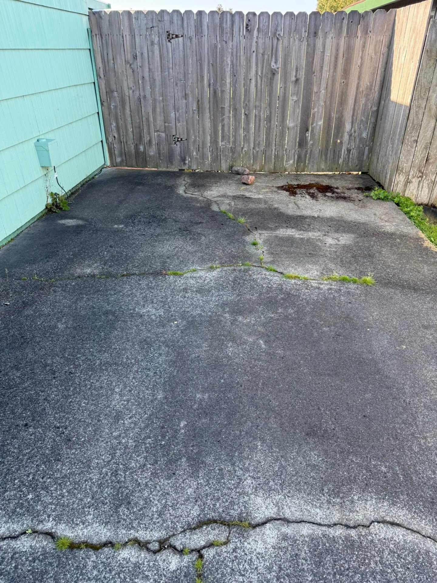 Pressure Washing — Concrete Revival — before photo in Humboldt County