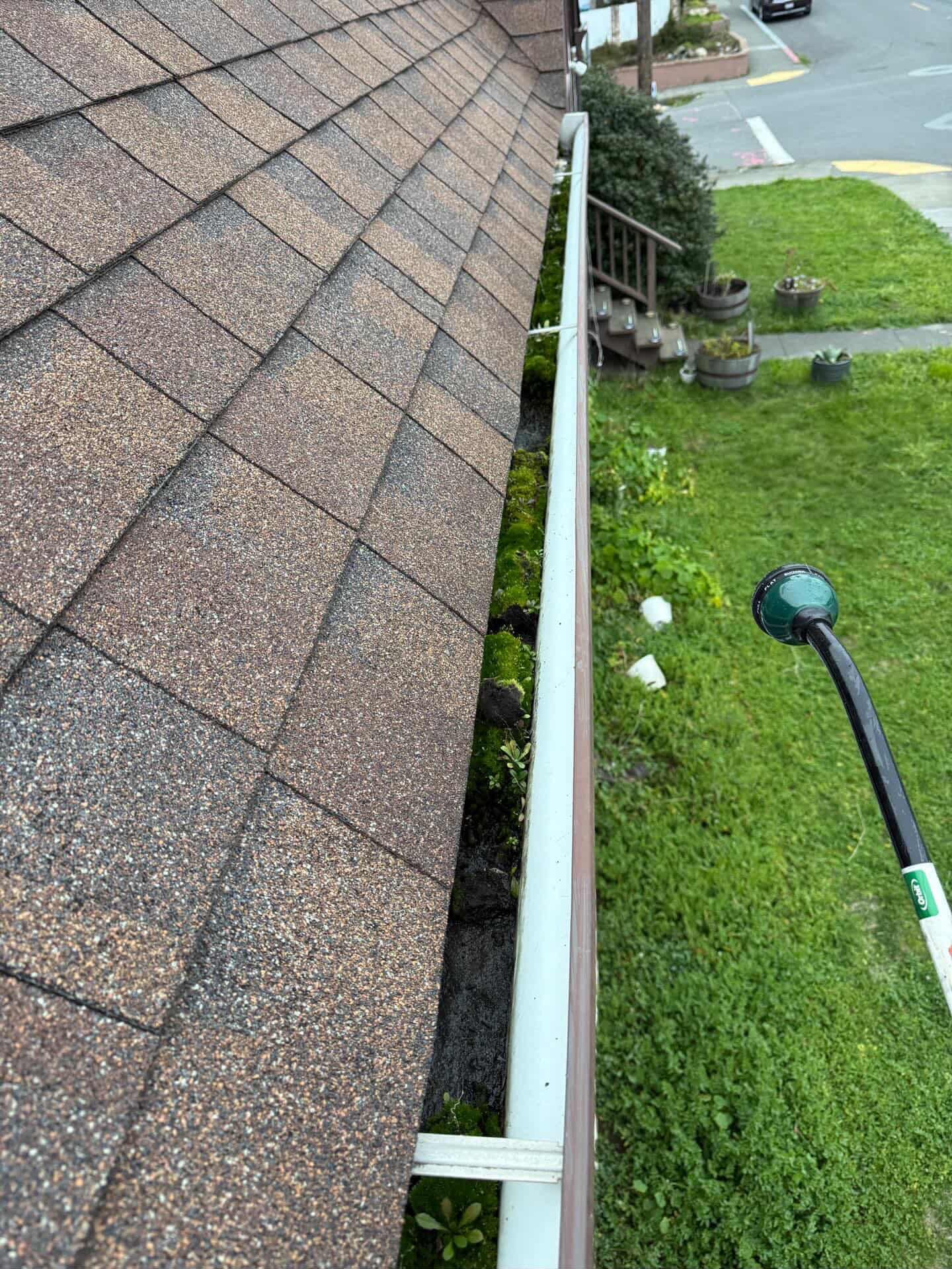 Gutter Cleaning — before photo in Humboldt County